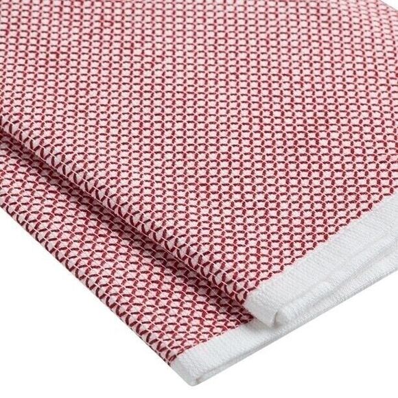 Better Homes & Gardens Oversized Woven Kitchen Towels Red White 2pc Gift NEW - Picture 6 of 6